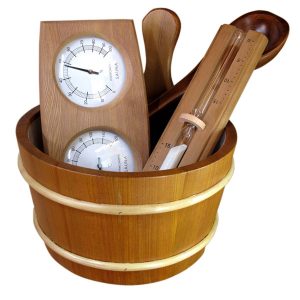 Set pribora za saunu - cedar Set pribora za saunu - cedar