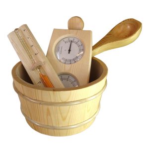 Set pribora za saunu - hemlock Set pribora za saunu - hemlock