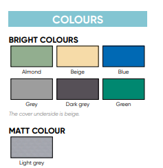 PVC zimski bazenski prekrivač Covea - Za bazene max.dim. 5,50 x 11,00 m + 35 cm preko rubnog kamena