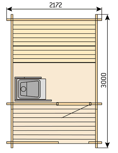 Harvia vrtne saune S02200