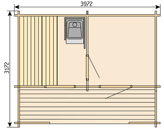 Harvia vrtne saune S04000