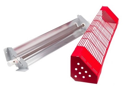 Infracrveni grijač s rešetkom, 450W, kutni model