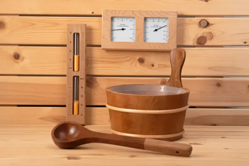 Set pribora za saunu - cedar