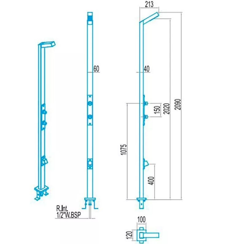 Vanjski tuš Angel 59777 s jednom tuš glavom