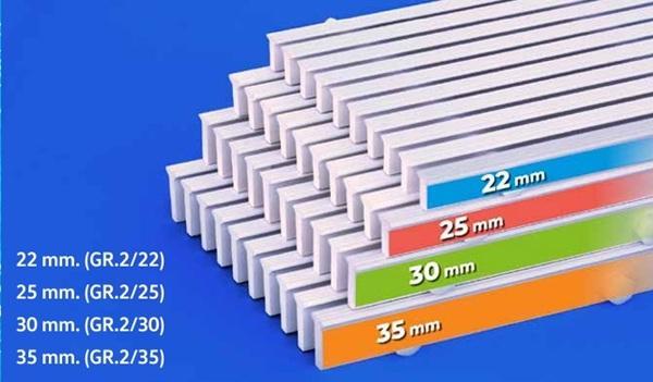 Preljevne bazenske rešetka u boji