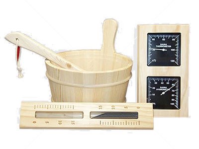 Set pribora za saunu-bor