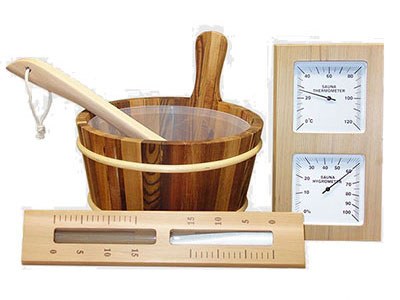 Set pribora za saunu - cedar