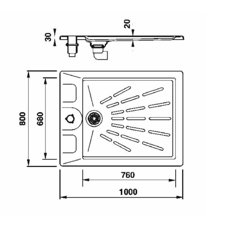 Tuš plato "Classic"
