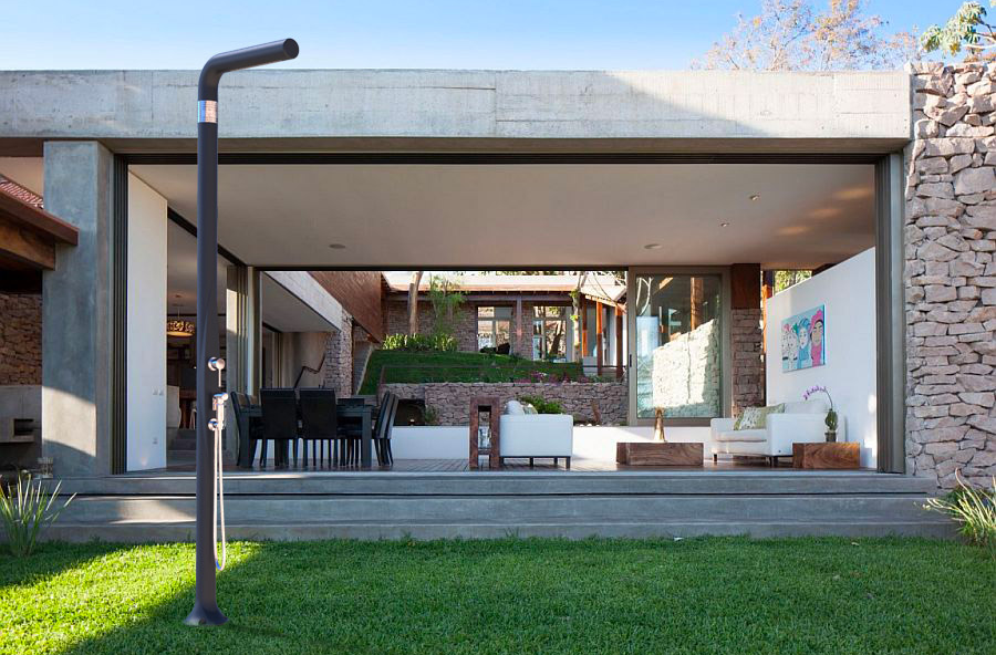 Vrtni tuš za priključak na toplu i hladnu vodu FUNNY YANG