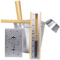 Setovi za saunu od aluminija i bambusa Povoljno